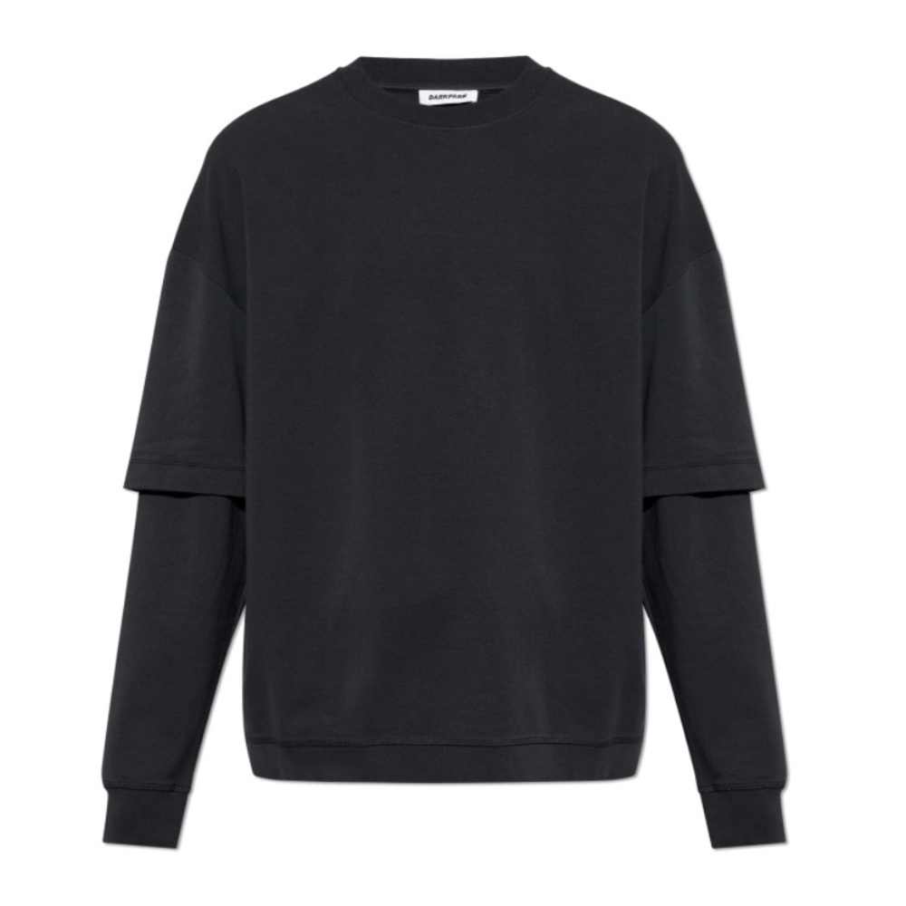 DARKPARK Troy Layered Long Sleeve T-Shirt In Black Size XS